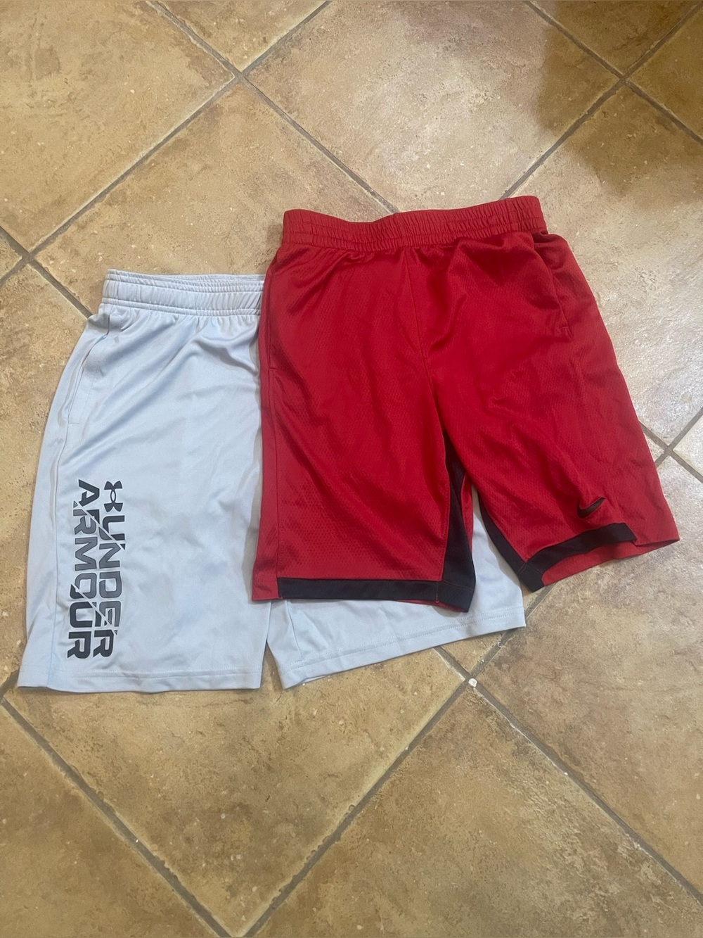 NIKE and Under Armour Boy’s Shorts- size Youth Large